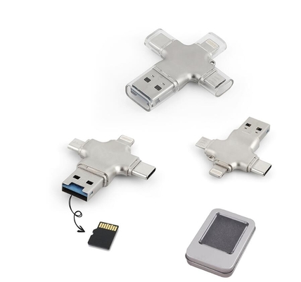 4つ1つのタイプC OTG USBのフラッシュに付き人間の特徴をもつ電話のための2.0 3.0 30MB/Sを運転する