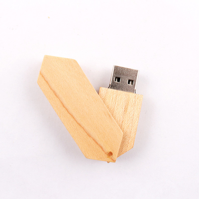 180度のねじれ木USB抜け目がないドライブ2.0およびUSB 3.0の50-100MB/S浮彫りになるロゴ