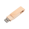 USB A と Type c USB2.0/3.0 インターフェイス型の高速データ転送用の木製USBフラッシュドライブ