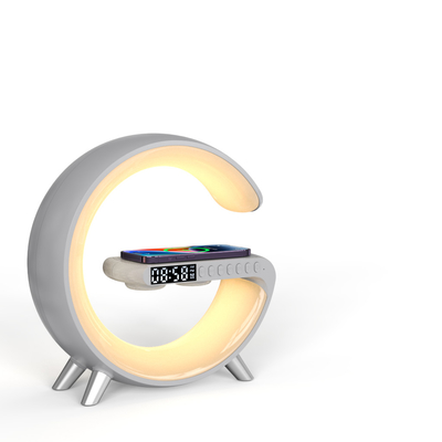 LED付き 時計付き スピーカー付き ブルートゥース 無線充電器 15W
