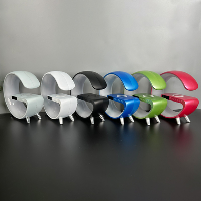 高性能 5 In 1 QI ワイヤレス 充電器 LED / スピーカー / 時計