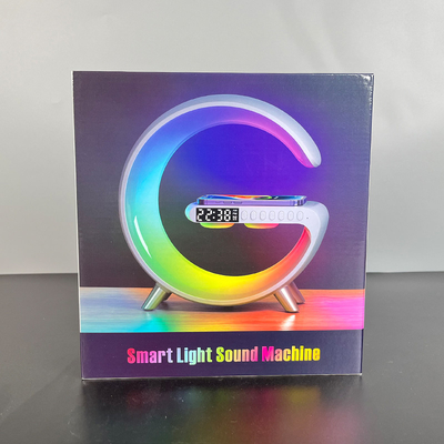 LED付き 時計付き スピーカー付き ブルートゥース 無線充電器 15W
