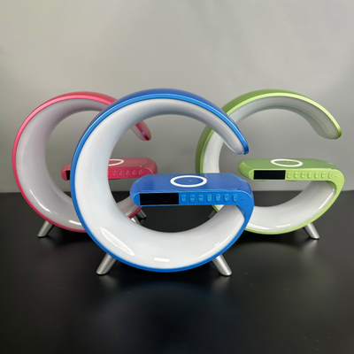 高性能 5 In 1 QI ワイヤレス 充電器 LED / スピーカー / 時計