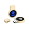LED彫り ロゴ 木製USBフラッシュドライブUSB2.0/3.0 インターフェースタイプ 自然木