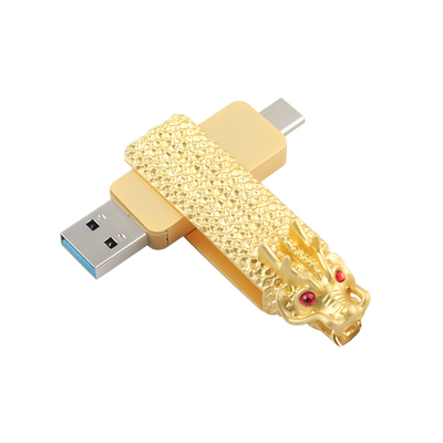 ドラゴン型タイプCとUSBフラッシュドライブ 読み書き速さ3.0USB