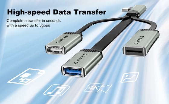 TFカードの読み取り Usb 2.0 と Usb 3.0 の高速データ転送用のSDカードハブケーブル