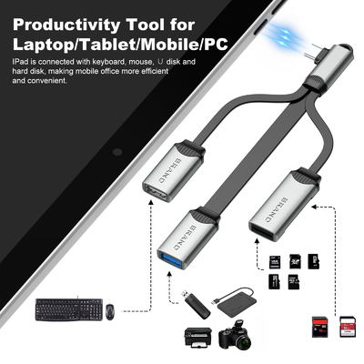TFカードの読み取り Usb 2.0 と Usb 3.0 の高速データ転送用のSDカードハブケーブル