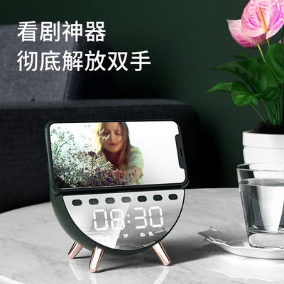 時計 無線充電器 携帯電話ホルダー ライト付きの高速充電器 15W
