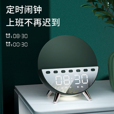 時計 無線充電器 携帯電話ホルダー ライト付きの高速充電器 15W