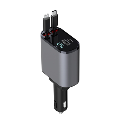 便利なUSB-C出力 5V/3A 自動車充電器 MAX 120W 定位電源