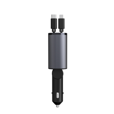 便利なUSB-C出力 5V/3A 自動車充電器 MAX 120W 定位電源