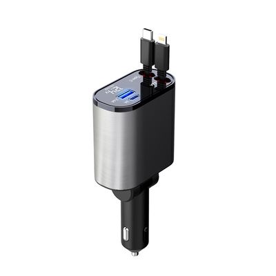 便利なUSB-C出力 5V/3A 自動車充電器 MAX 120W 定位電源