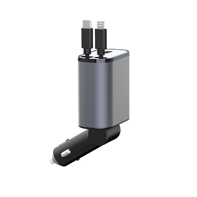 便利なUSB-C出力 5V/3A 自動車充電器 MAX 120W 定位電源