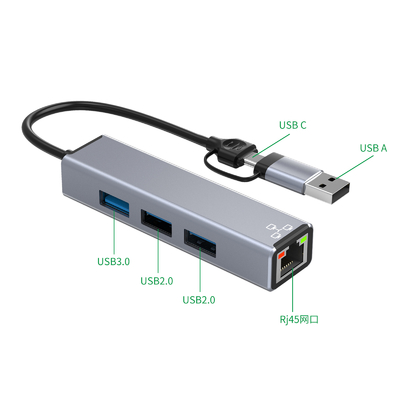 コンパクト USB C ハブ アダプター ラップトップ USB ポート エクスパンダー Usbc ハブ 迅速なデータ転送