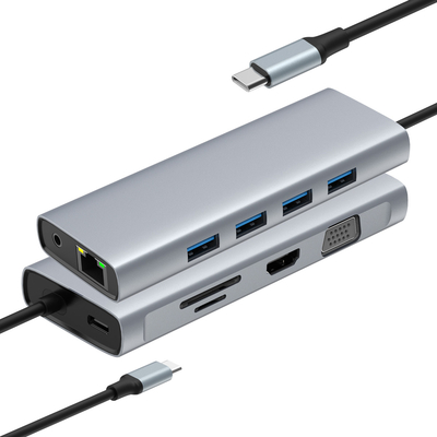 スピードアルミマルチポートHDMIハブとUSB