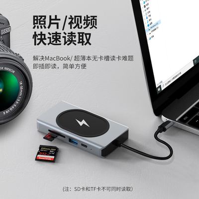 USBタイプC HUB 多機能アダプタ 9 イン 1 メモリーカードリーダー