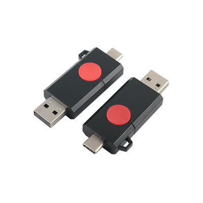 USB 3.0 と C 型 フラッシュ ドライブ プラスチック グレード A フラッシュ と オーダーメイド ロゴ