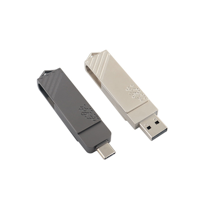 メタルタイプC ツイスト形 高速USBフラッシュドライブ3.0 USB2.0 TypeC