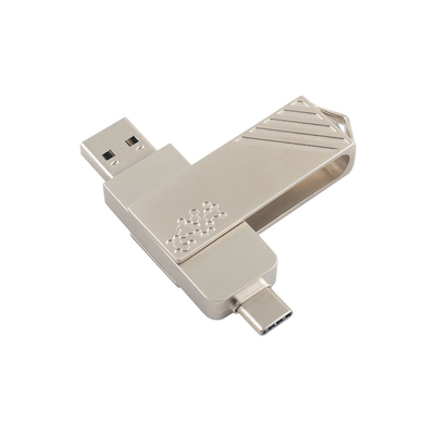 メタルタイプC ツイスト形 高速USBフラッシュドライブ3.0 USB2.0 TypeC