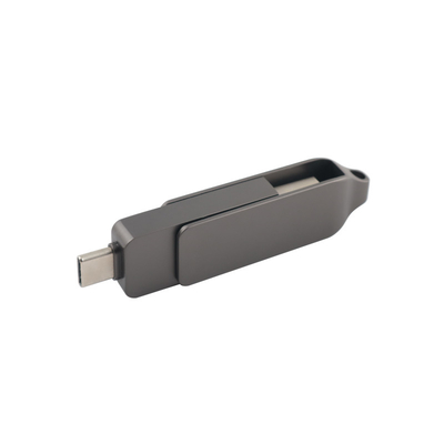銃 ブラック メタル タイプC USB フラッシュ ドライブ トウィスト 形 高速 3.0 30