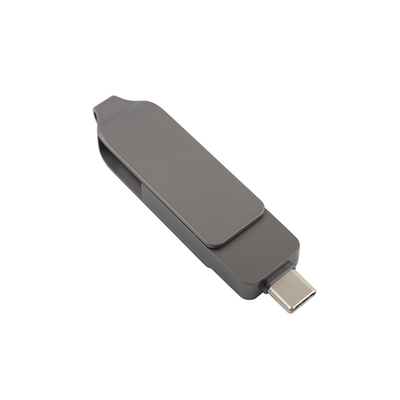 銃 ブラック メタル タイプC USB フラッシュ ドライブ トウィスト 形 高速 3.0 30
