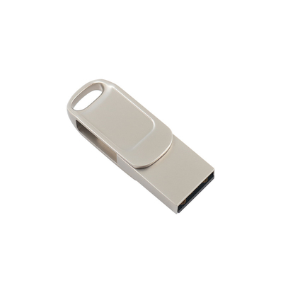 優れたレーザーロゴ シルバーメタルボディ Type C USBフラッシュドライブ USB 3.0 3.1 3.2対応