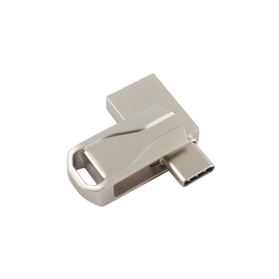 USB2.0およびC型金属フラッシュドライブ データを統合および保護するための印刷またはレーザーロゴ