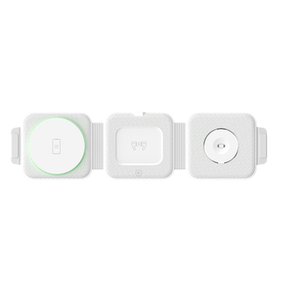 折りたたみ可能な3イン1磁気無線充電器 アブス プラスチック iPhone iWatch ほか