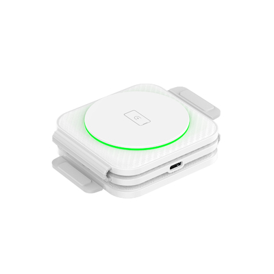折りたたみ可能な3イン1磁気無線充電器 アブス プラスチック iPhone iWatch ほか