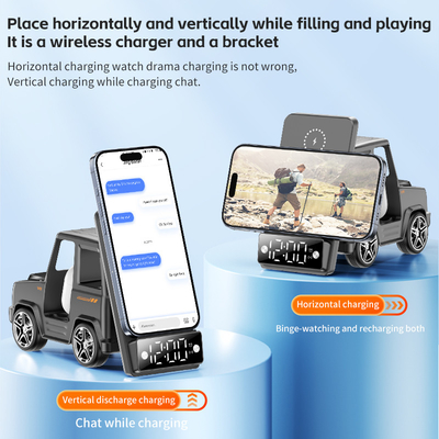 クールカー形ワイヤレス充電器 iPhone Airpods IWatchの急速充電