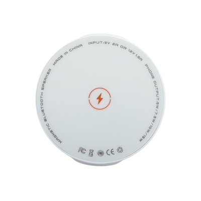 5V/2.1A インプット 急速充電 LEDランプ/スピーカー付き無線充電パッド
