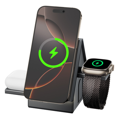 充電効率≥75%とホワイトまたはグレーオプションのOEMサポートマルチ機能ワイヤレス充電器