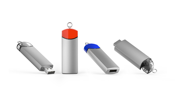 スピードドームロゴ付きの 8-15MB/s 書き込み可能な金属USB フラッシュドライブ