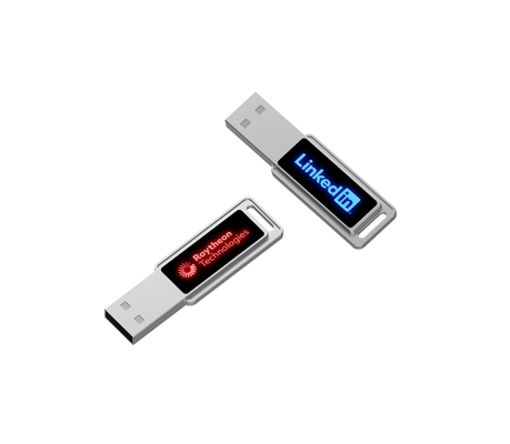 高速フラッシュドライブ クリスタルUSBスティック LEDライトに輝く