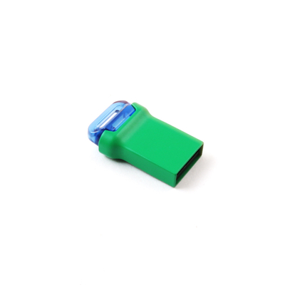 グリーンカラー ミニUSB 3.0 メタルUSB フラッシュドライブ Aクラス フラッシュチップ付き