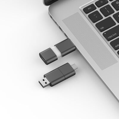 USB 3.0 と USB 2.0 フラッシュドライブ スライド 形状 CE,FCC,ROHS と一致する高速タイプC