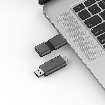 USB 3.0 と USB 2.0 フラッシュドライブ スライド 形状 CE,FCC,ROHS と一致する高速タイプC