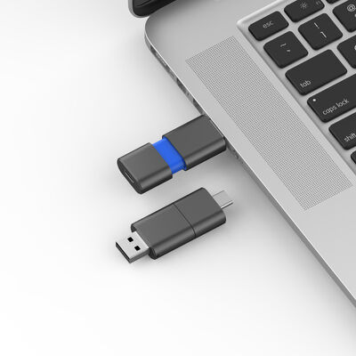 USB 3.0 と USB 2.0 フラッシュドライブ スライド 形状 CE,FCC,ROHS と一致する高速タイプC