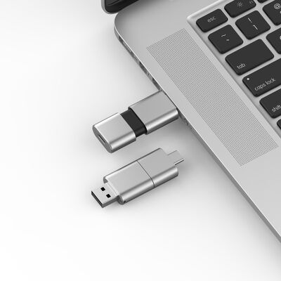 USB 3.0 と USB 2.0 フラッシュドライブ スライド 形状 CE,FCC,ROHS と一致する高速タイプC
