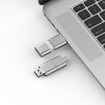 USB 3.0 と USB 2.0 フラッシュドライブ スライド 形状 CE,FCC,ROHS と一致する高速タイプC