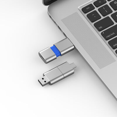 USB 3.0 と USB 2.0 フラッシュドライブ スライド 形状 CE,FCC,ROHS と一致する高速タイプC
