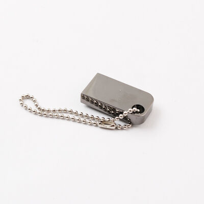 穴付きミニ USB フラッシュ ドライブはキー チェーンを置くことができます金属 USB フラッシュ ドライブはカスタマイズされたレーザー ロゴをすることができます