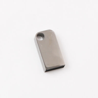 穴付きミニ USB フラッシュ ドライブはキー チェーンを置くことができます金属 USB フラッシュ ドライブはカスタマイズされたレーザー ロゴをすることができます