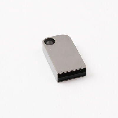 穴付きミニ USB フラッシュ ドライブはキー チェーンを置くことができます金属 USB フラッシュ ドライブはカスタマイズされたレーザー ロゴをすることができます