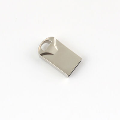 シルバーと光沢のある金属 USB フラッシュ ドライブ 高速データ転送速度 安全なデータ ストレージに適した耐久性のある金属ケース
