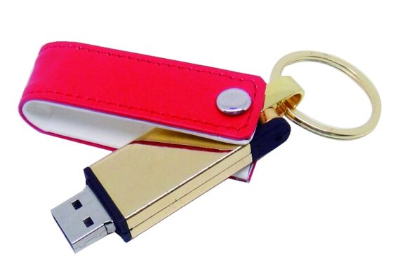 Mac OS 互換レザー USB フラッシュ ドライブ ブラック ストック カラー カスタム OEM スタイリッシュで耐久性のあるデザイン 企業ギフトに最適