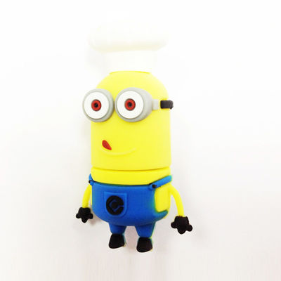 速い手下の漫画のキャラクターUsb 2.0および3.0によるポリ塩化ビニールの開いた型の習慣