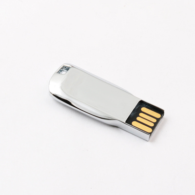 銀製の光沢があるボディ金属USBのペン ドライブ2.0 64GB 128GB 20MB/Sは標準米国の合わせる