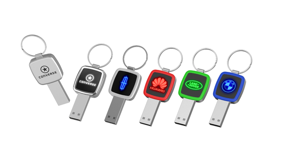 LEDライトを読むことは光沢がある水晶USBの棒32GB 64GB 128GB時