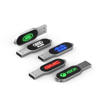 LEDライトを働かせることは光沢がある水晶USBドライブ32GB 64GB 128GB時